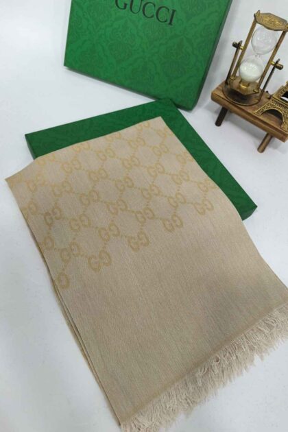 A Kalite İthal Yün İpek Şal – Caramel