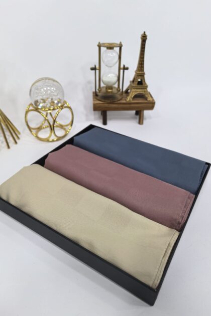 Lüks Dokulu 3’lü Jakar Şal Seti